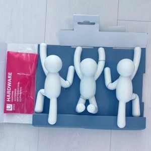 Buddy wall hooks by Umbra set of 3 white climbers